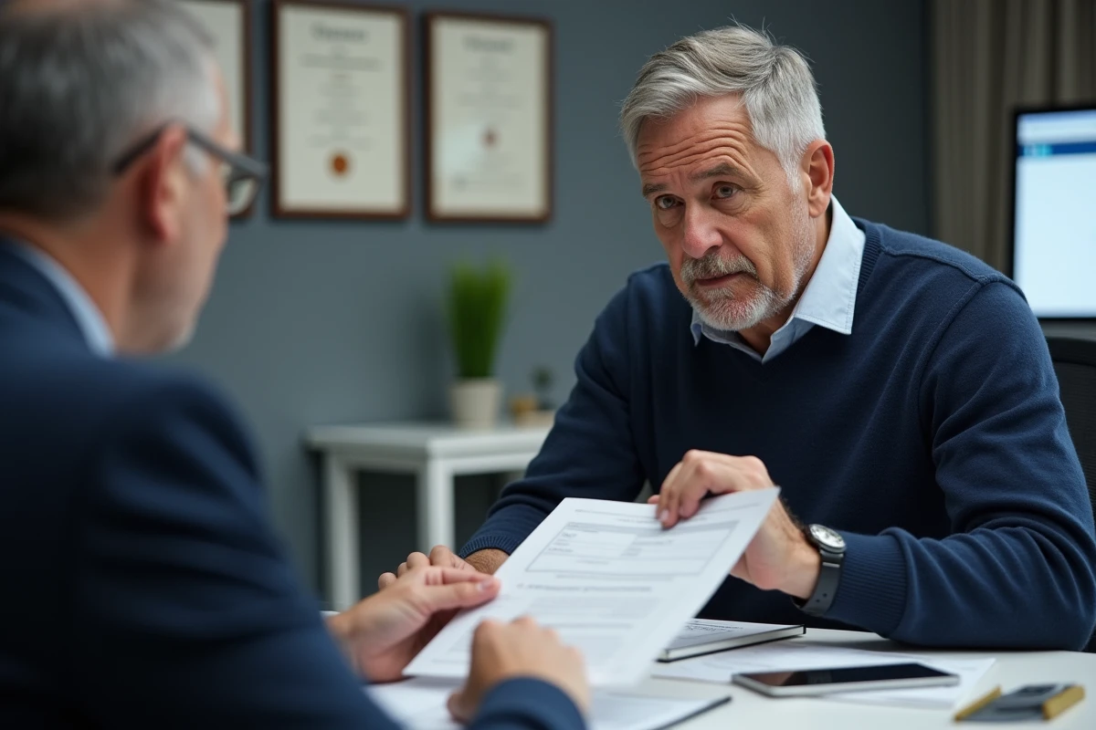 Propriétaire d'une location meublée consultant un conseiller fiscal pour comprendre la différence entre taxe d'habitation et CFE